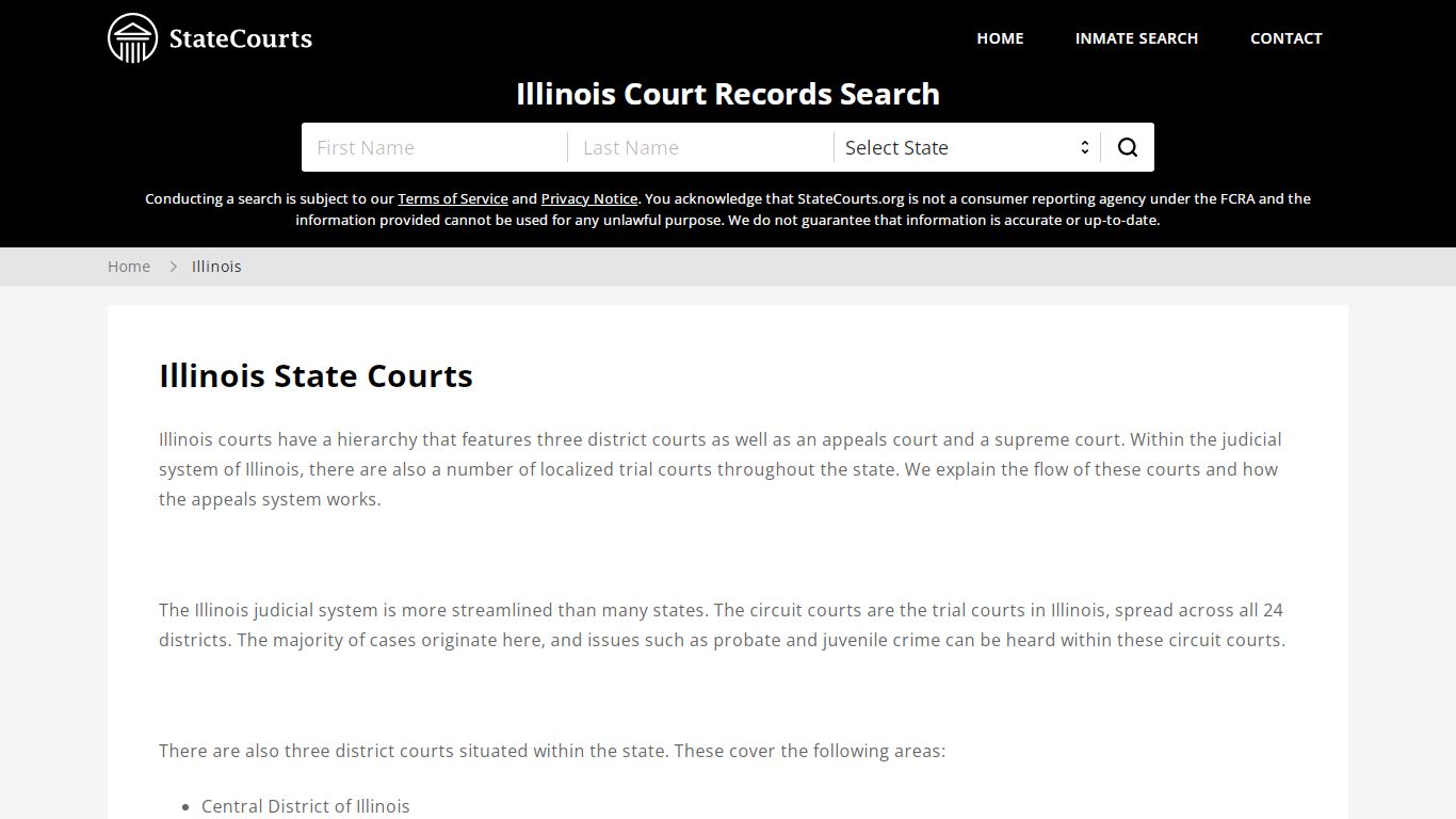 Illinois Court Records - IL State Courts